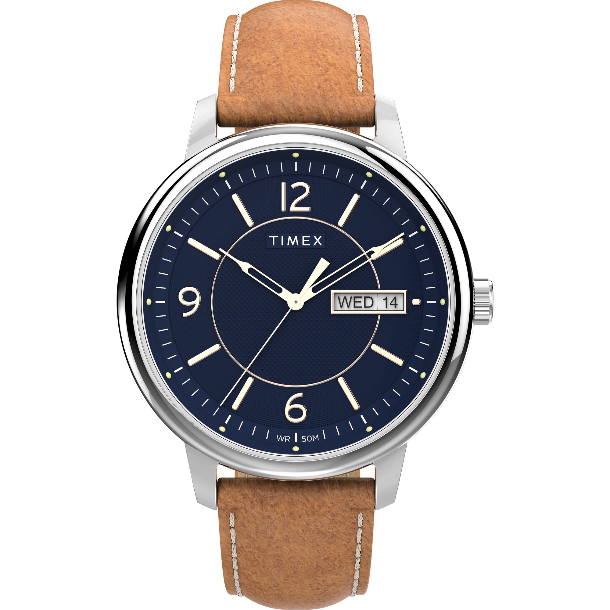 Timex Chicago Round 21mm Blue Dial Analog Men Watch - TW2V29000UJ Watch Timex