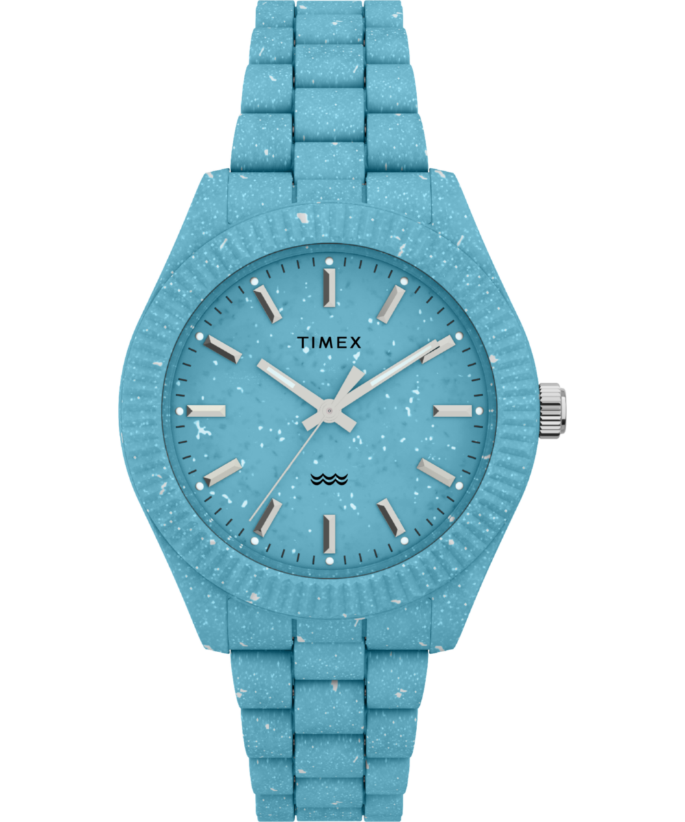 Timex Trend Blue Round Dial Quartz Analog Women Watch Watch Timex