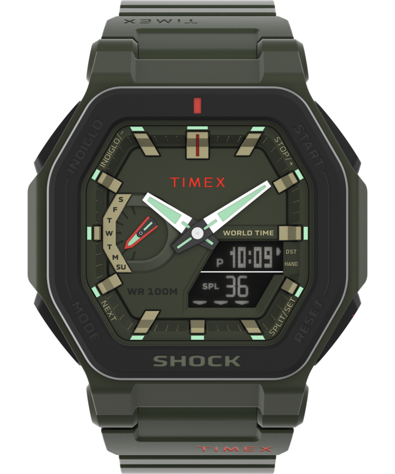 Timex Command Square 21mm Green Dial Ana-Digital Men Watch - TW2V35400UJ Watch Timex