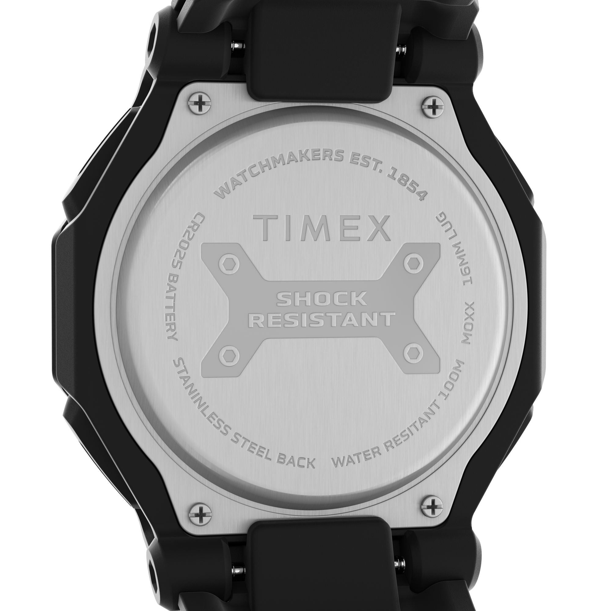 Timex Trend Black Dial Square Case Quartz Analog Digital Men Watch