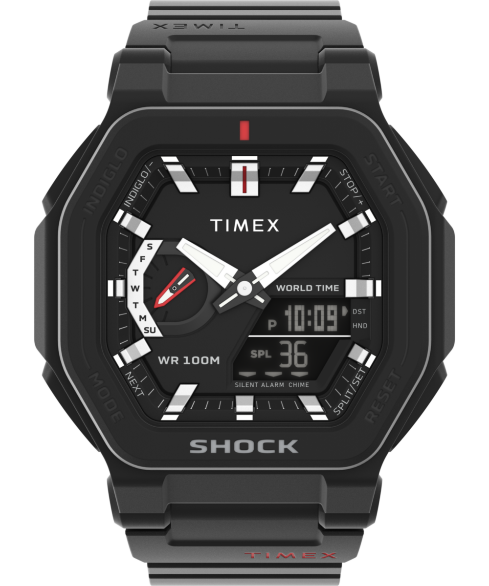 Timex Command Square 21mm Black Dial Ana-Digital Men Watch - TW2V35600UJ
