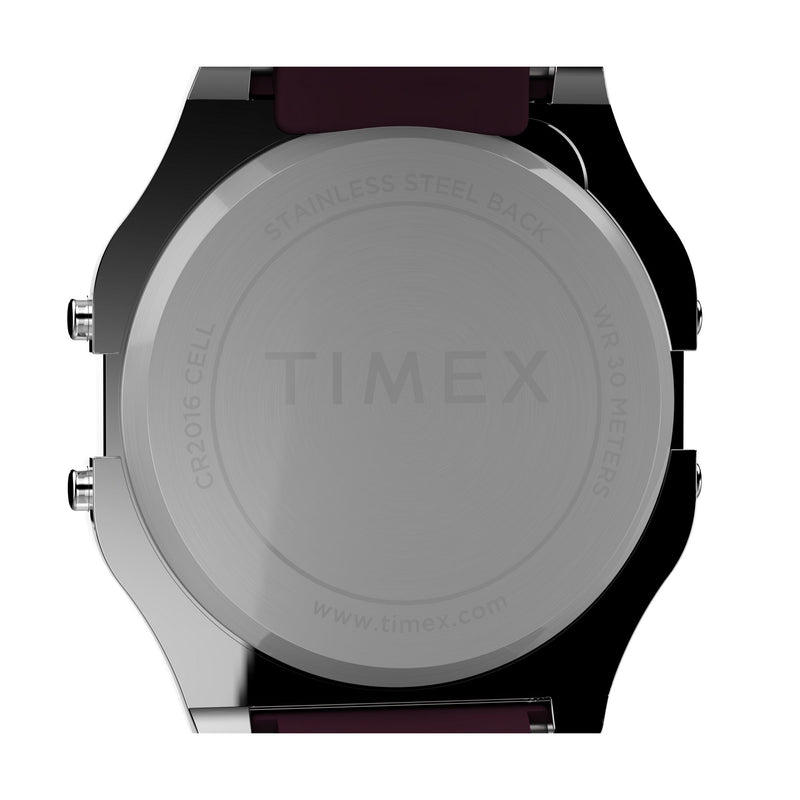 Timex 80 Square 21mm Green Dial Digital Unisex Watch - TW2V41300X8 Watch Timex