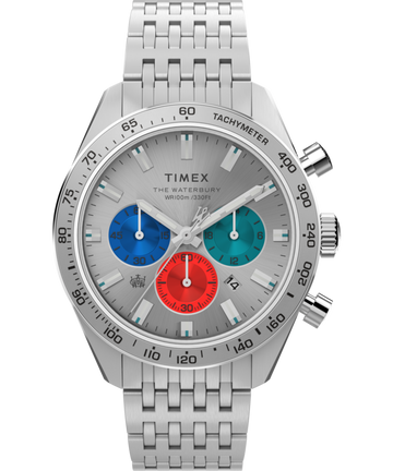 Timex Waterbury Round 41mm Silver Dial Analog Men Watch - TW2V42400UJ Watch Timex