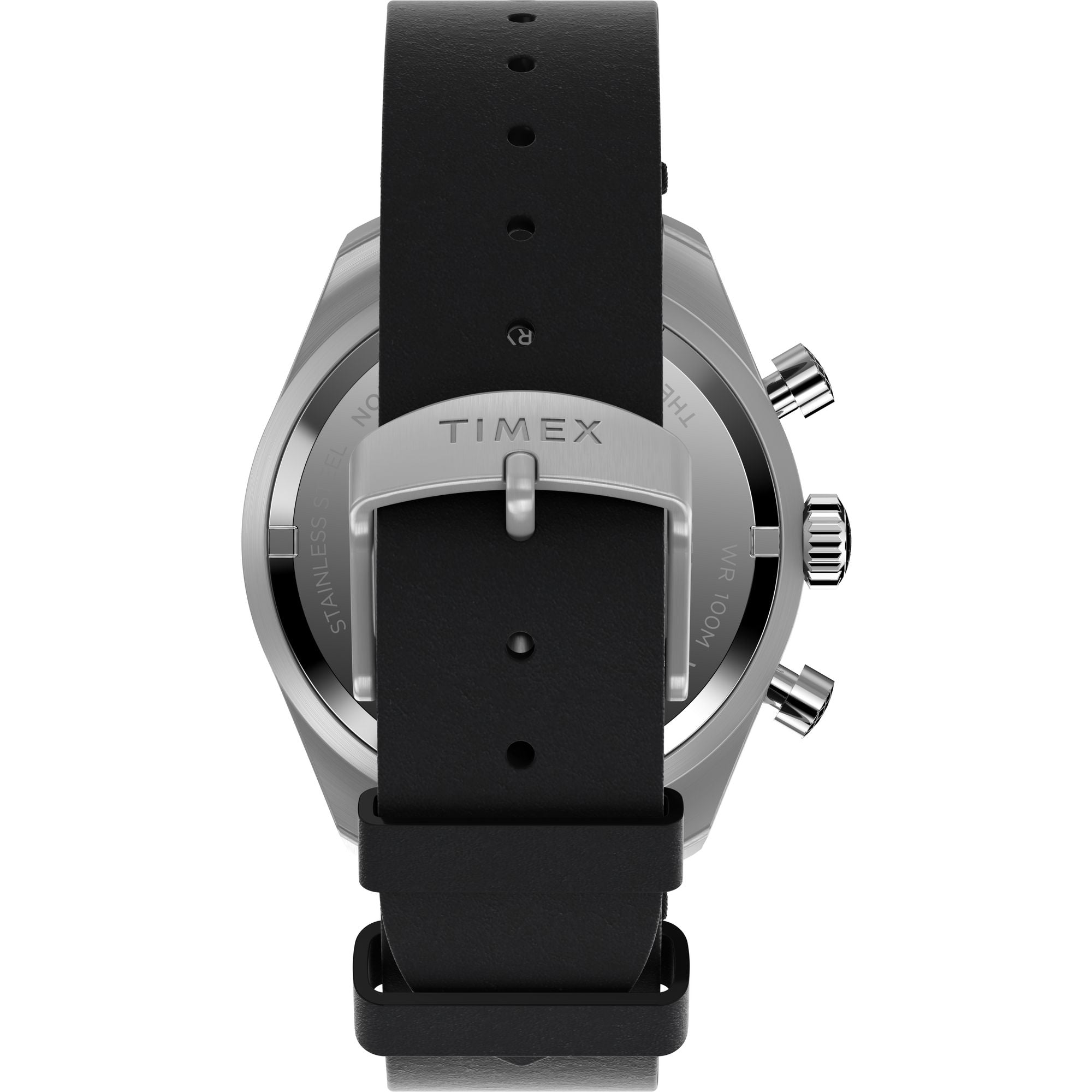 Timex Waterbury Leather Grey Round Dial Quartz Analog Men Watch