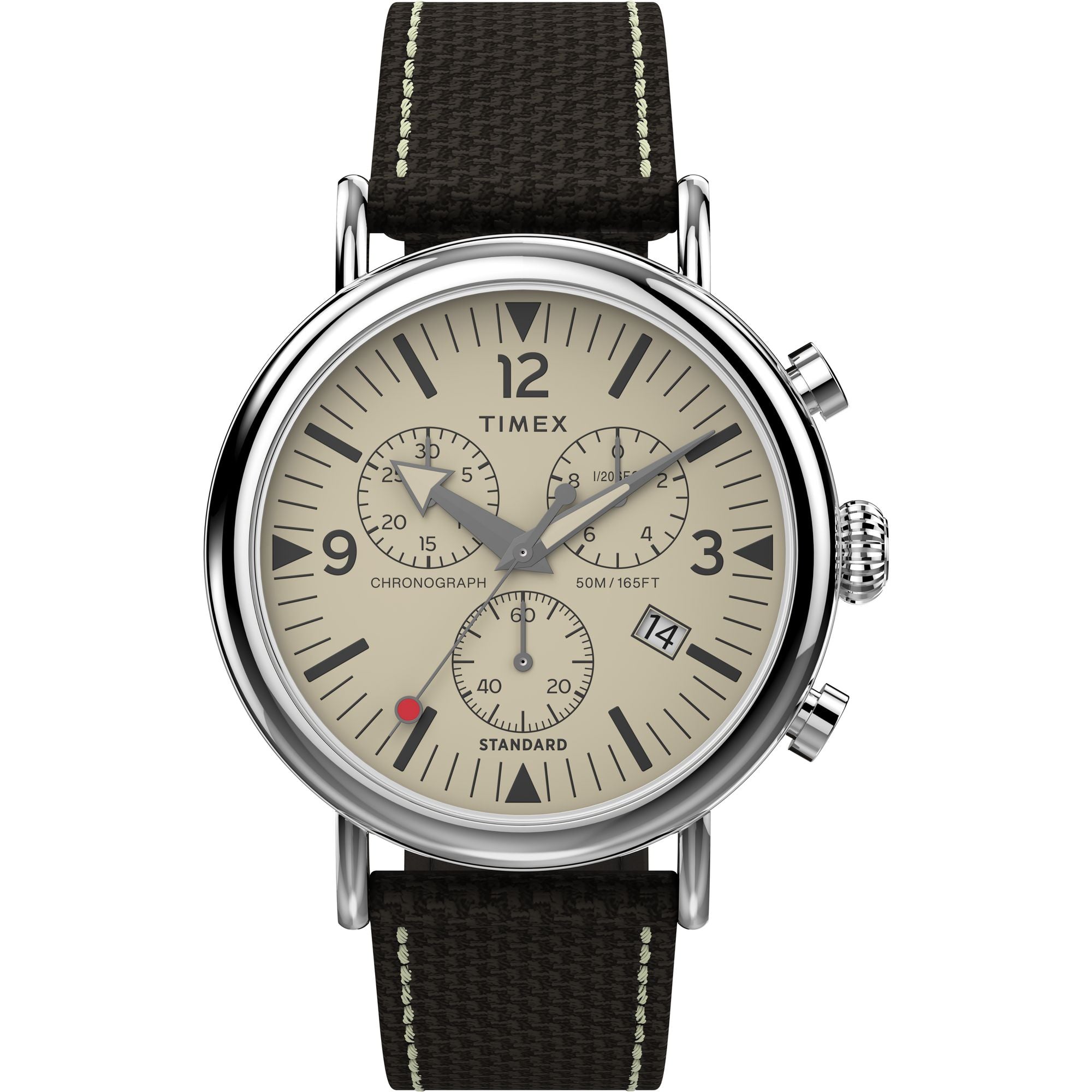 Timex Waterburry Round 21mm Beige Dial Analog Men Watch - TW2V43800UJ Watch Timex