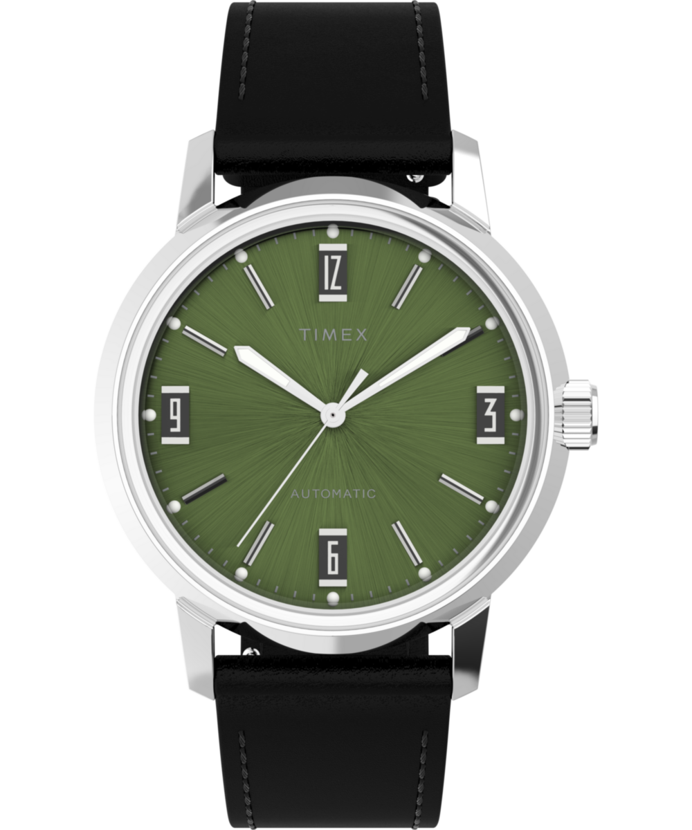 Timex Marlin Round 21mm Green Dial Mechanical Automatic Men Watch - TW2V44600U9 Watch Timex