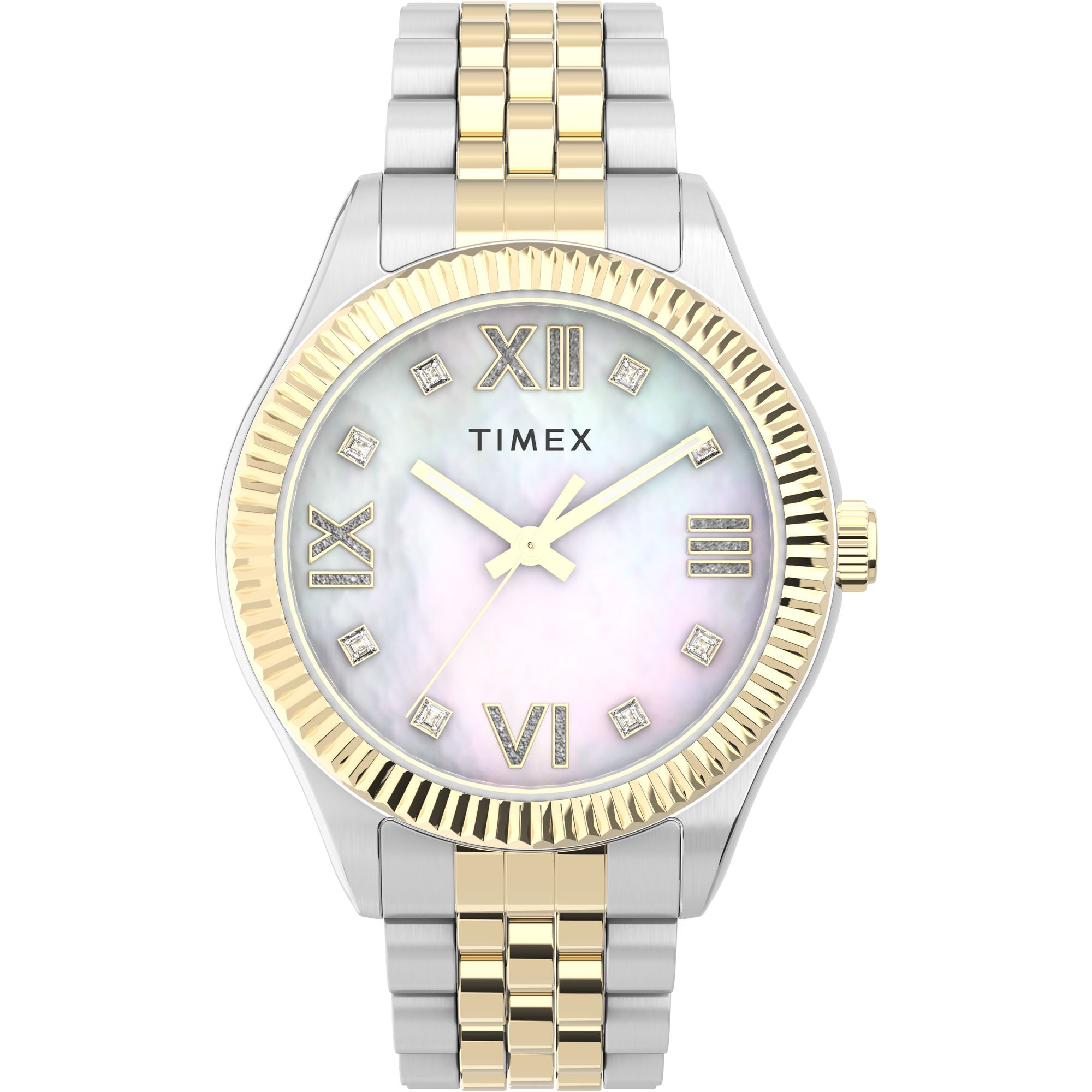 Timex Legacy Round 21mm Off White Dial Analog Women Watch - TW2V45600UJ