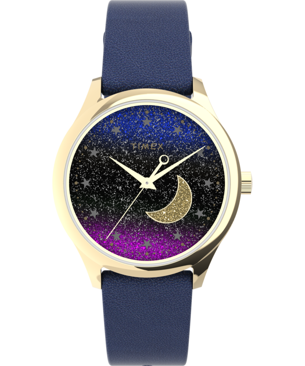Timex Dress Round 21mm Purple Dial Analog Women Watch - TW2V49300JQ