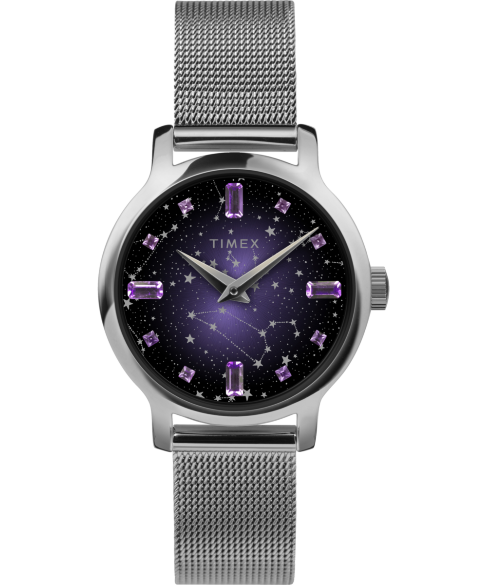 Timex Transcend Round 21mm Purple Dial Analog Women Watch - TW2V52000UJ Watch Timex
