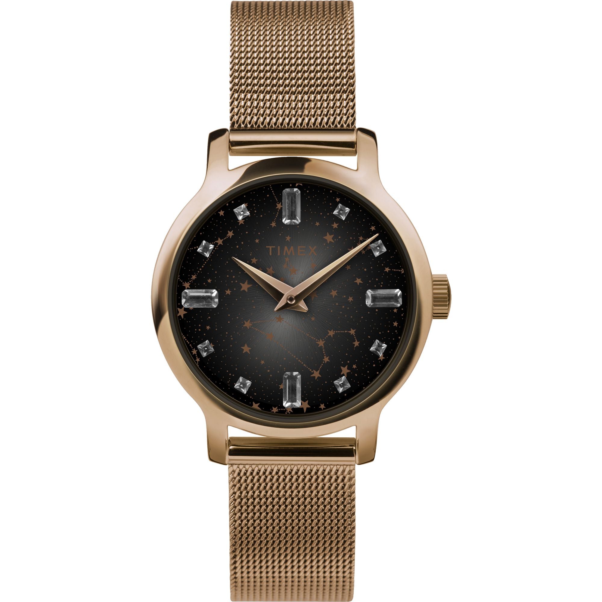 Timex Transcend Round 21mm Black Dial Analog Women Watch - TW2V52100UJ