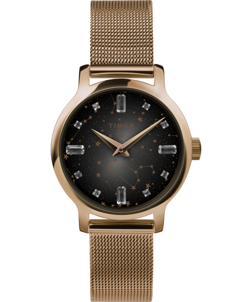 Timex Transcend Round 21mm Black Dial Analog Women Watch - TW2V52100UJ