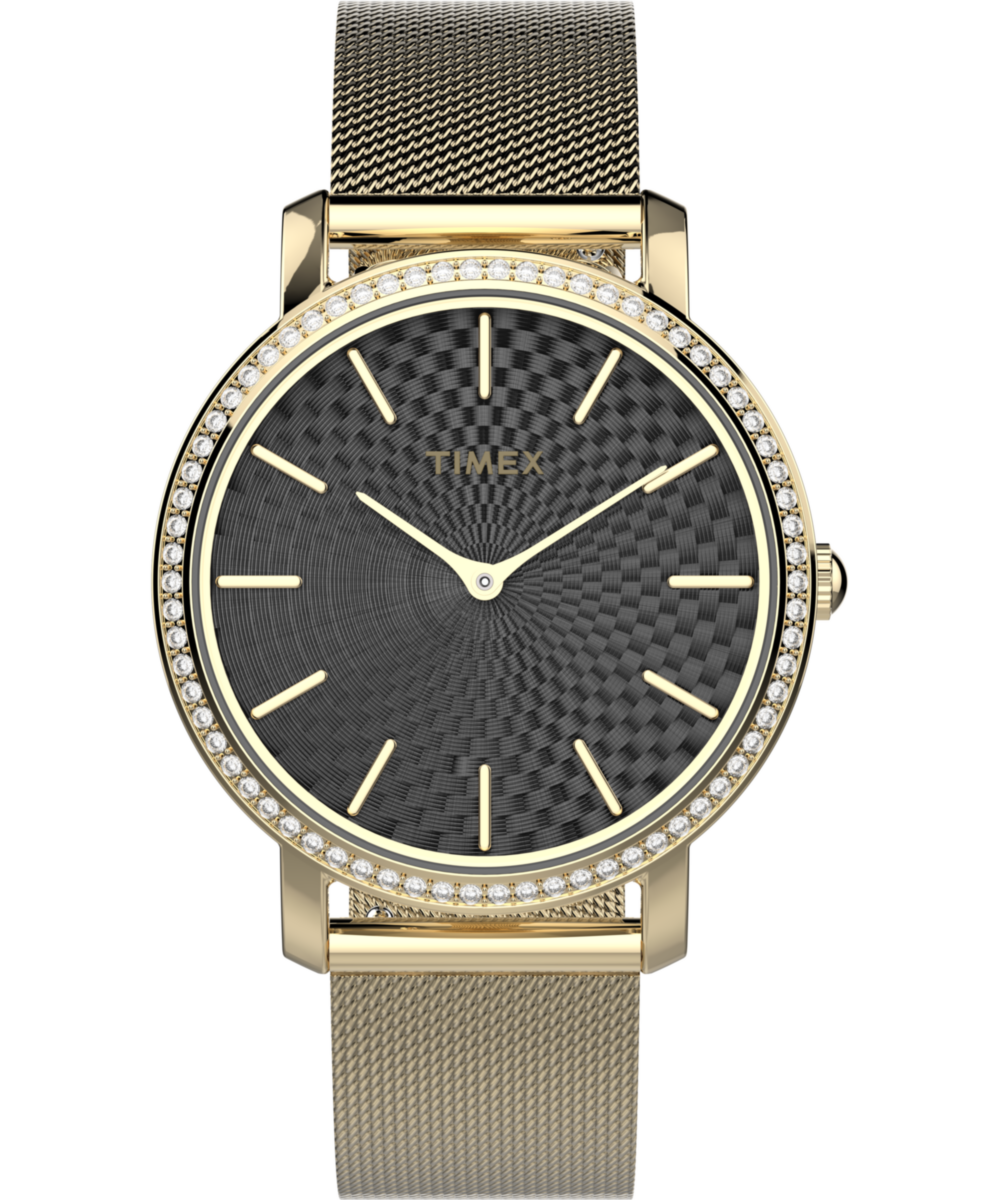 Timex Transcend Round 21mm Black Dial Analog Women Watch - TW2V52300UJ Watch Timex