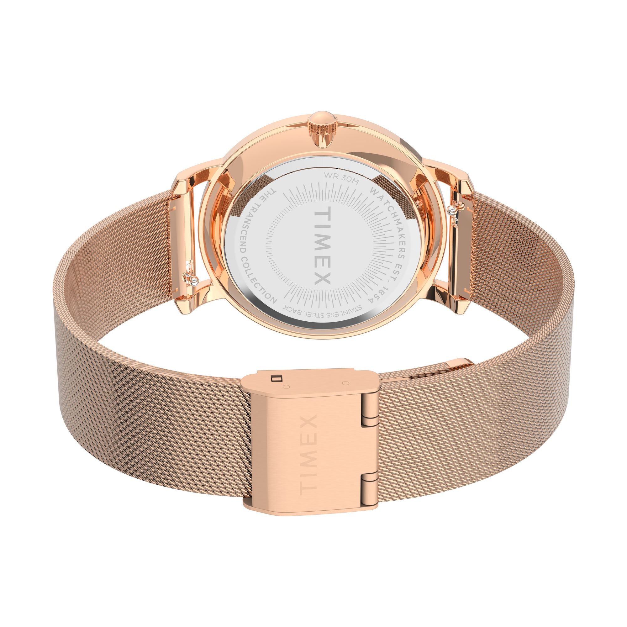 Timex Transcend Round 21mm Rose Gold Dial Analog Women Watch - TW2V52500UJ Watch Timex