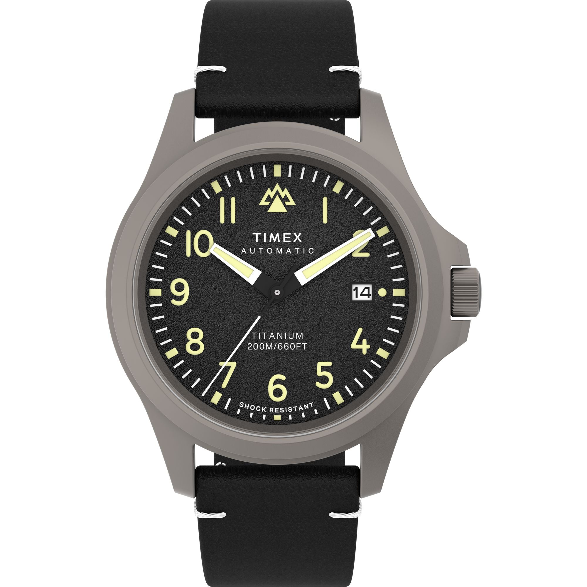 Timex Expedition Leather Black Round Dial Quartz Analog Men Watch TW2V54000X6 At JUST WATCHES