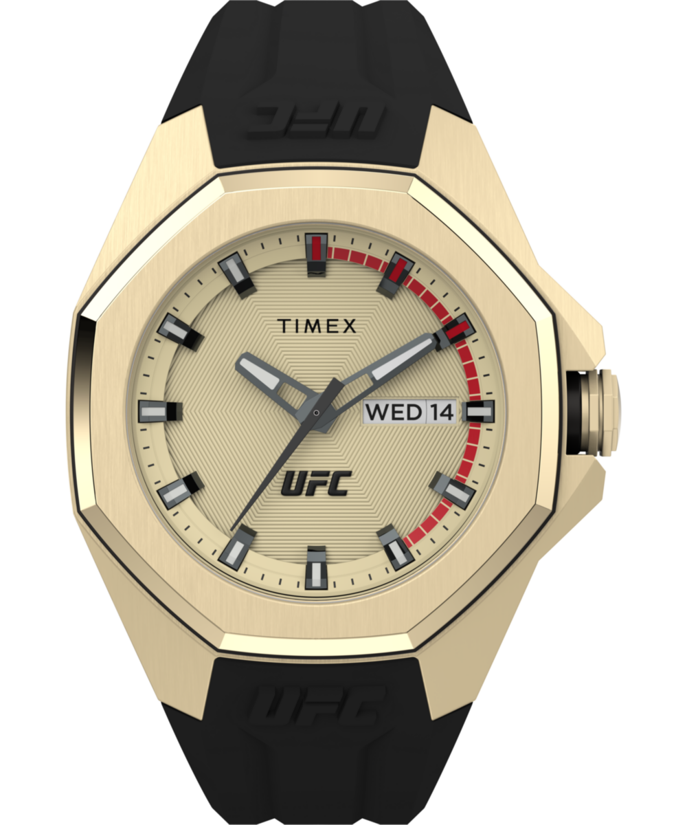 Timex UFC Round 21mm Gold Dial Analog Men Watch - TW2V57100X6