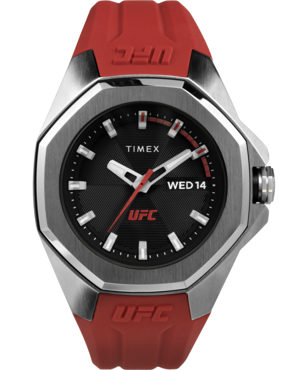 Timex UFC Round 44mm Black Dial Analog Men Watch - TW2V57500X6 Watch Timex