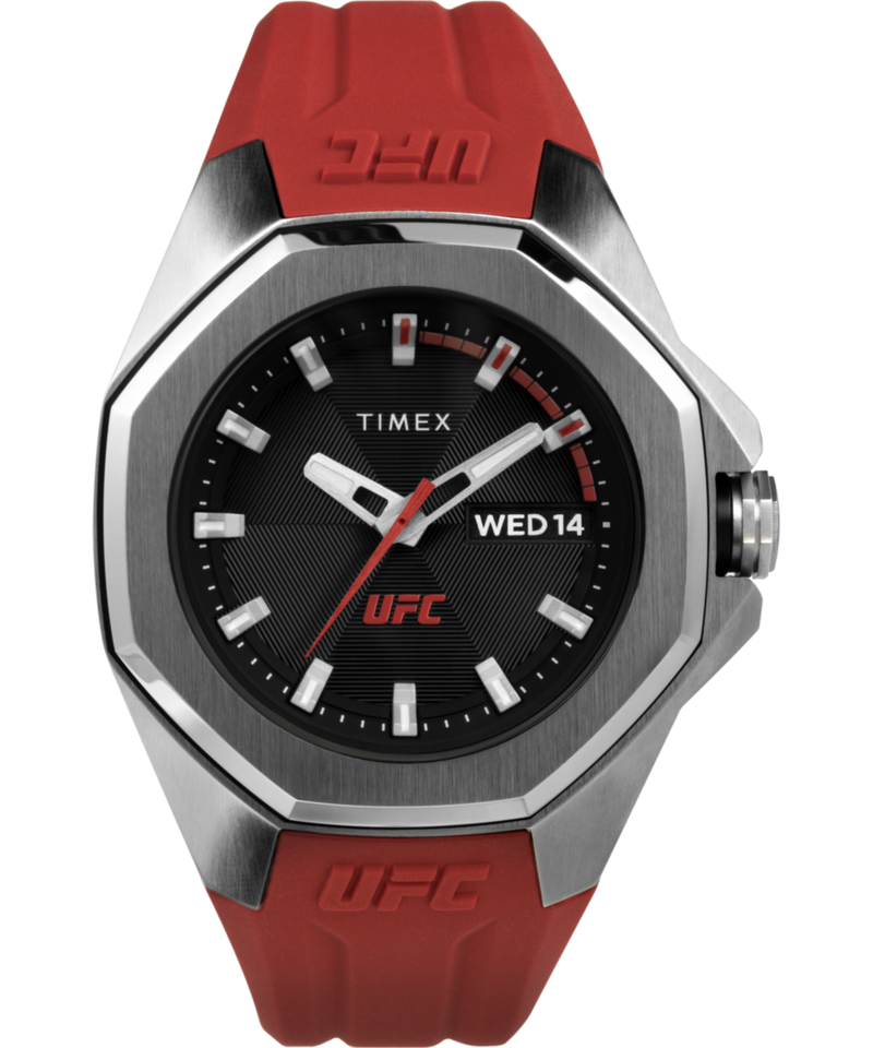 Timex UFC Round 44mm Black Dial Analog Men Watch - TW2V57500X6 Watch Timex
