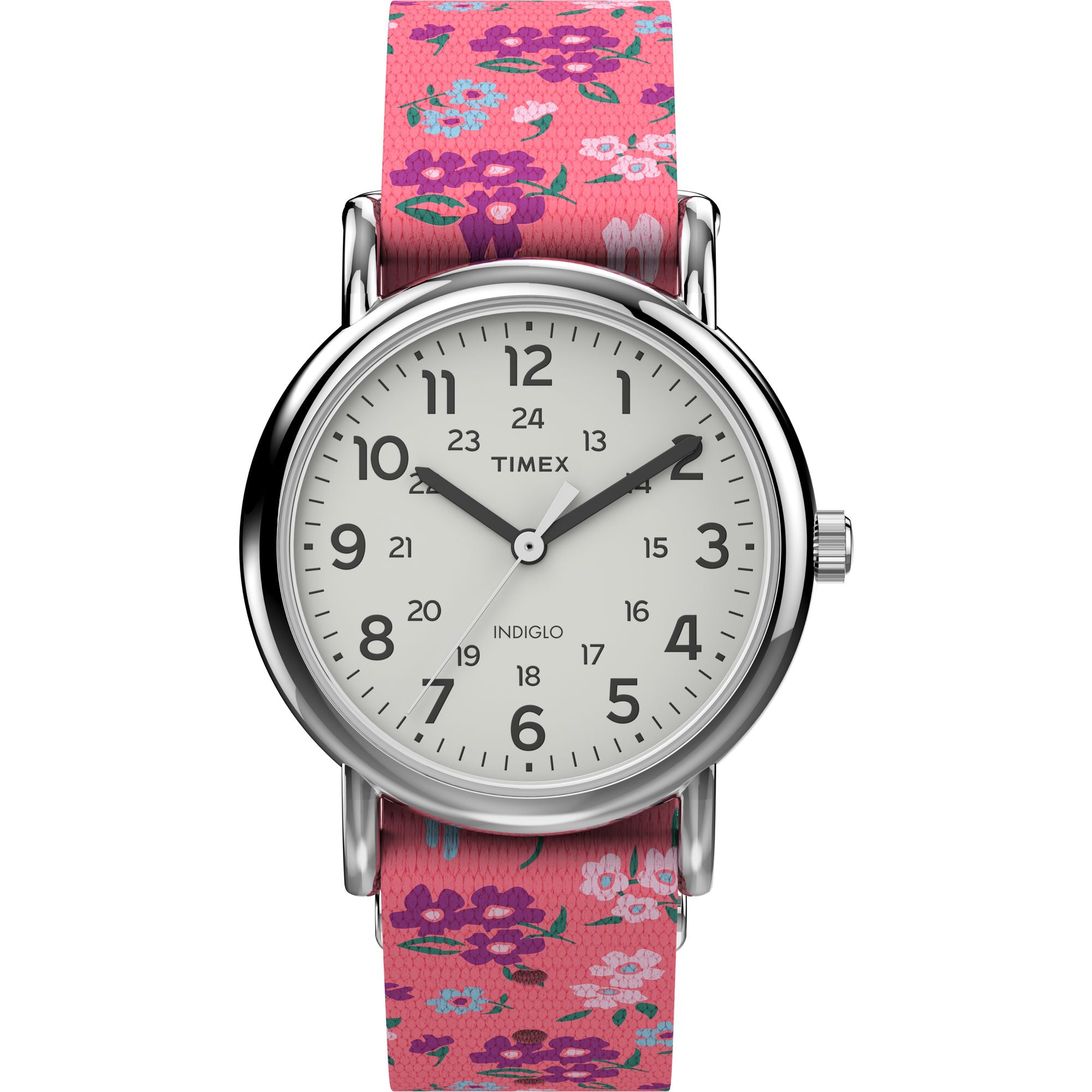 Timex Weekender Seasonal White Round Quartz Women Watch