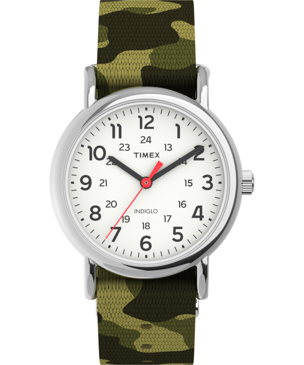 Timex Weekender Round 21mm White Dial Analog Women Watch - TW2V61500UJ