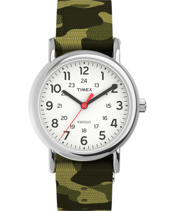 Timex Weekender Round 21mm White Dial Analog Women Watch - TW2V61500UJ Watch Timex