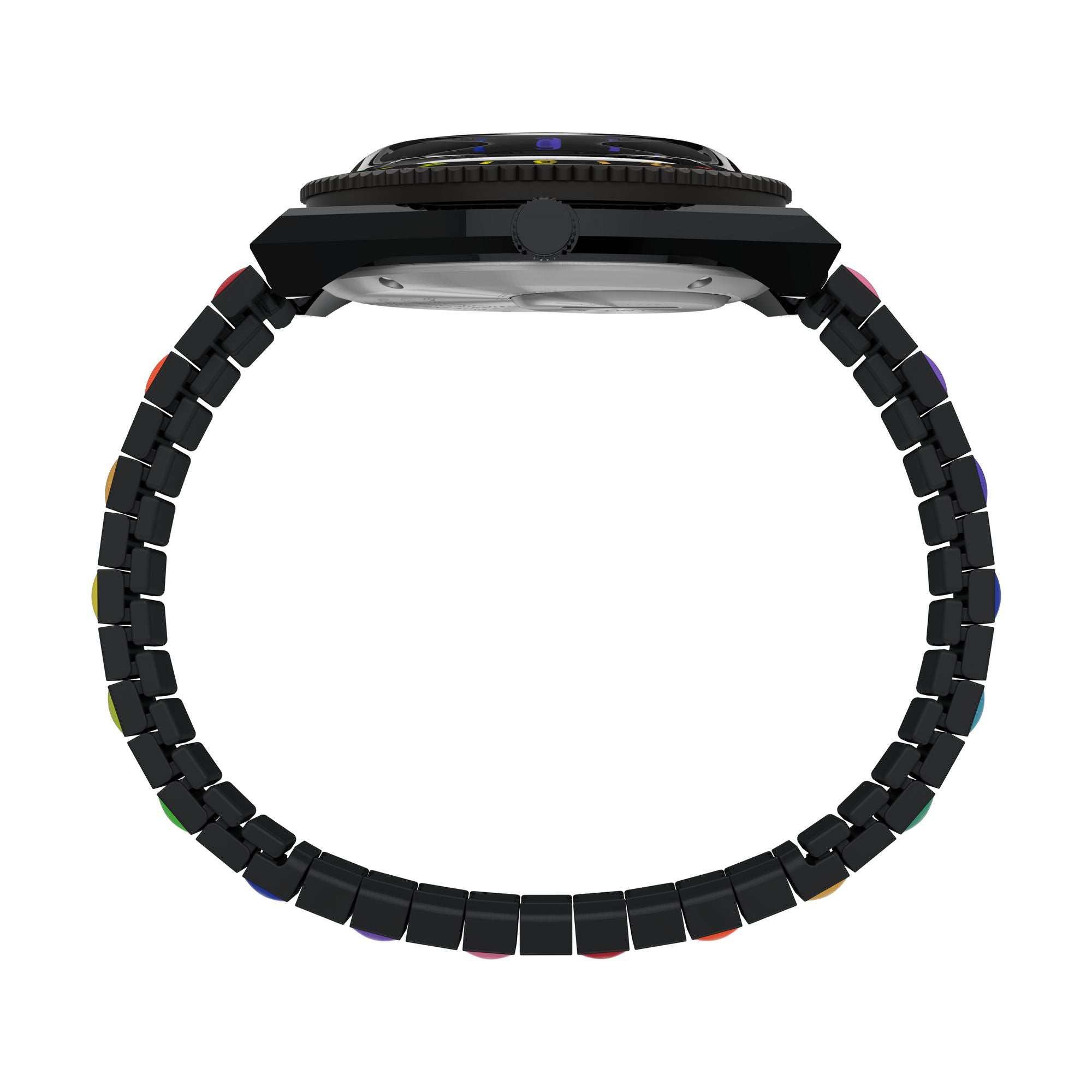 Q Timex Black Round Dial Quartz Analog Women Watch