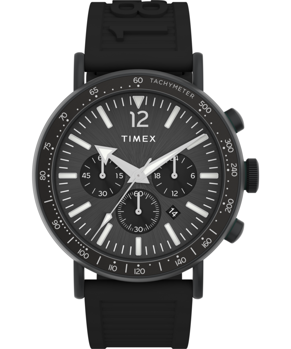 Timex Waterbury Round 43mm Black Dial Analog Men Watch - TW2V71900UJ Watch Timex