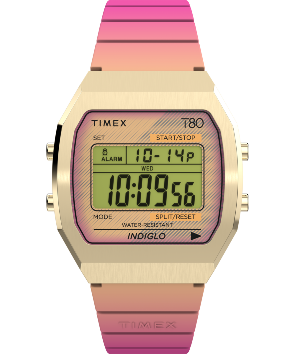 Timex 80 Square 21mm Silver Dial Digital Unisex Watch - TW2V74400X8