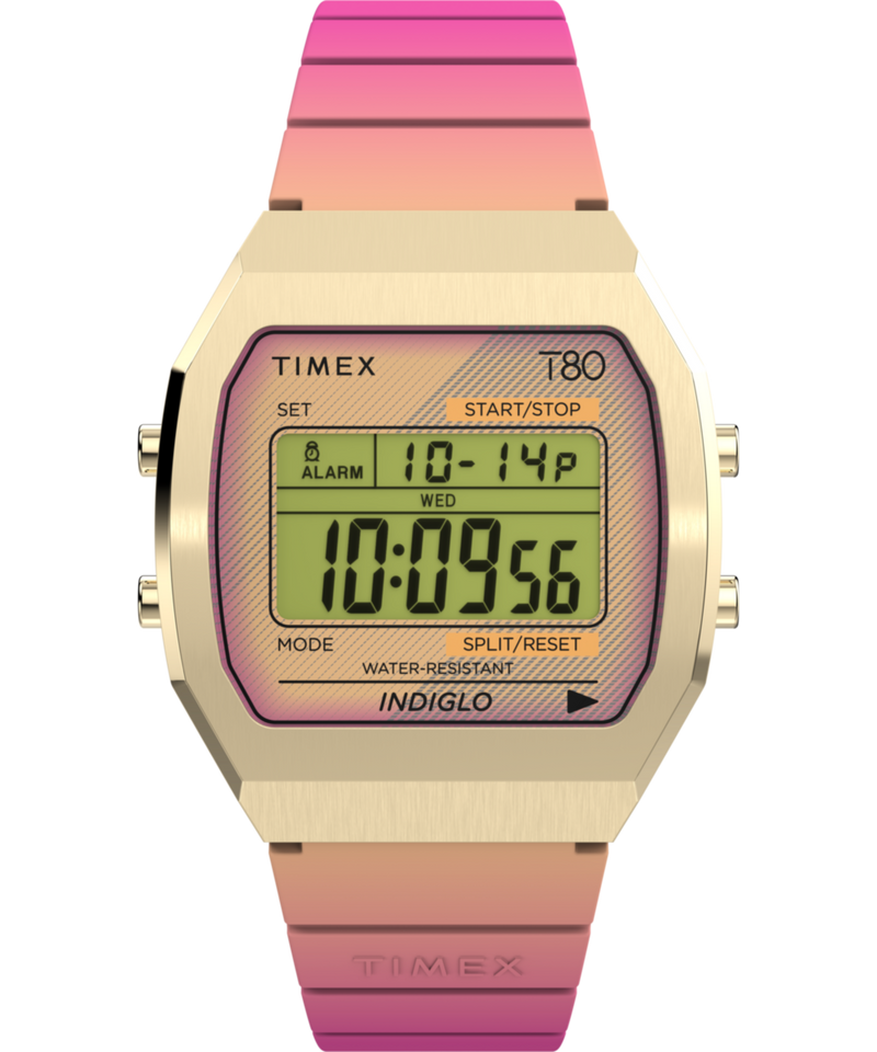 Timex 80 Square 21mm Silver Dial Digital Unisex Watch - TW2V74400X8 Watch Timex