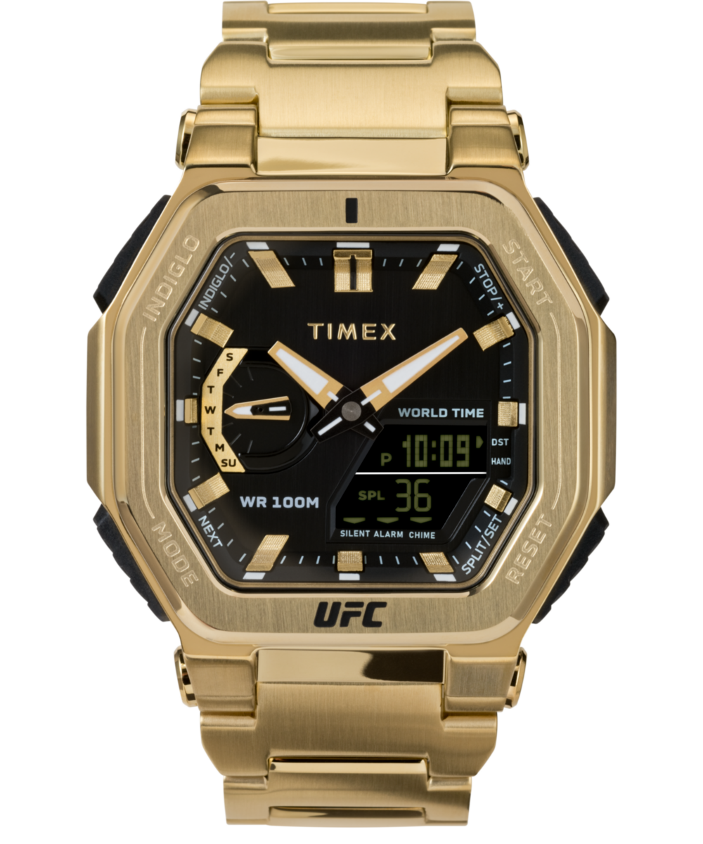 Timex UFC Octagonal 21mm Black Dial Analog Men Watch - TW2V84500X6