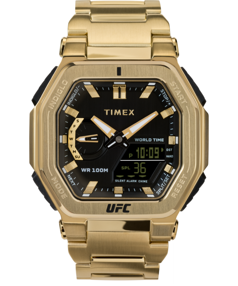 Timex UFC Octagonal 21mm Black Dial Analog Men Watch - TW2V84500X6 Watch Timex
