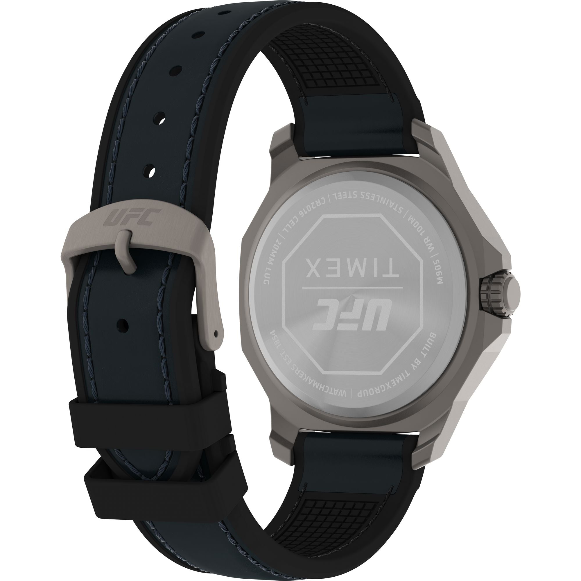 Timex UFC Street Blue Octogonal Dial Quartz Analog Men Watch