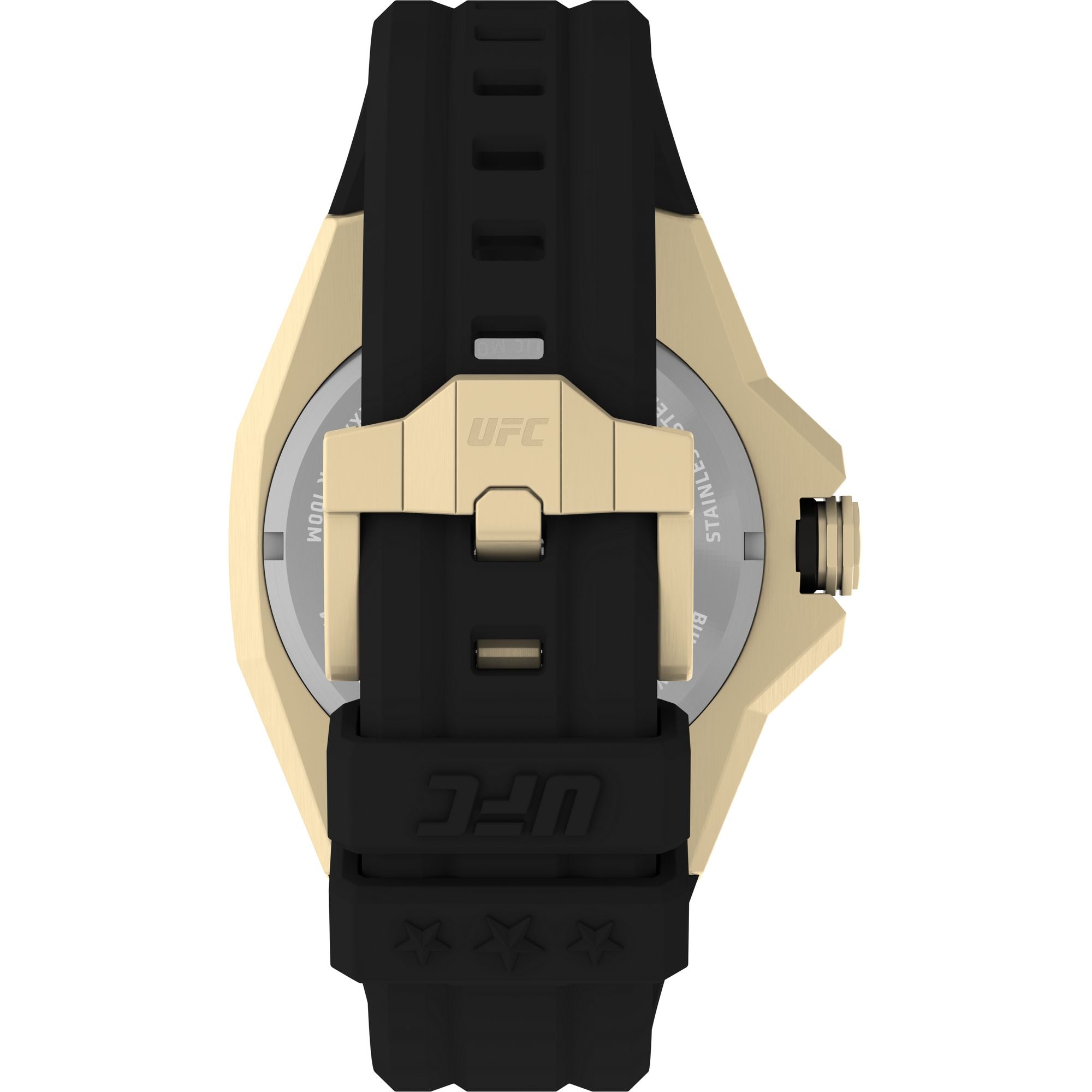 Timex UFC Round 21mm Gold Dial Analog Men Watch - TW2V86500X6