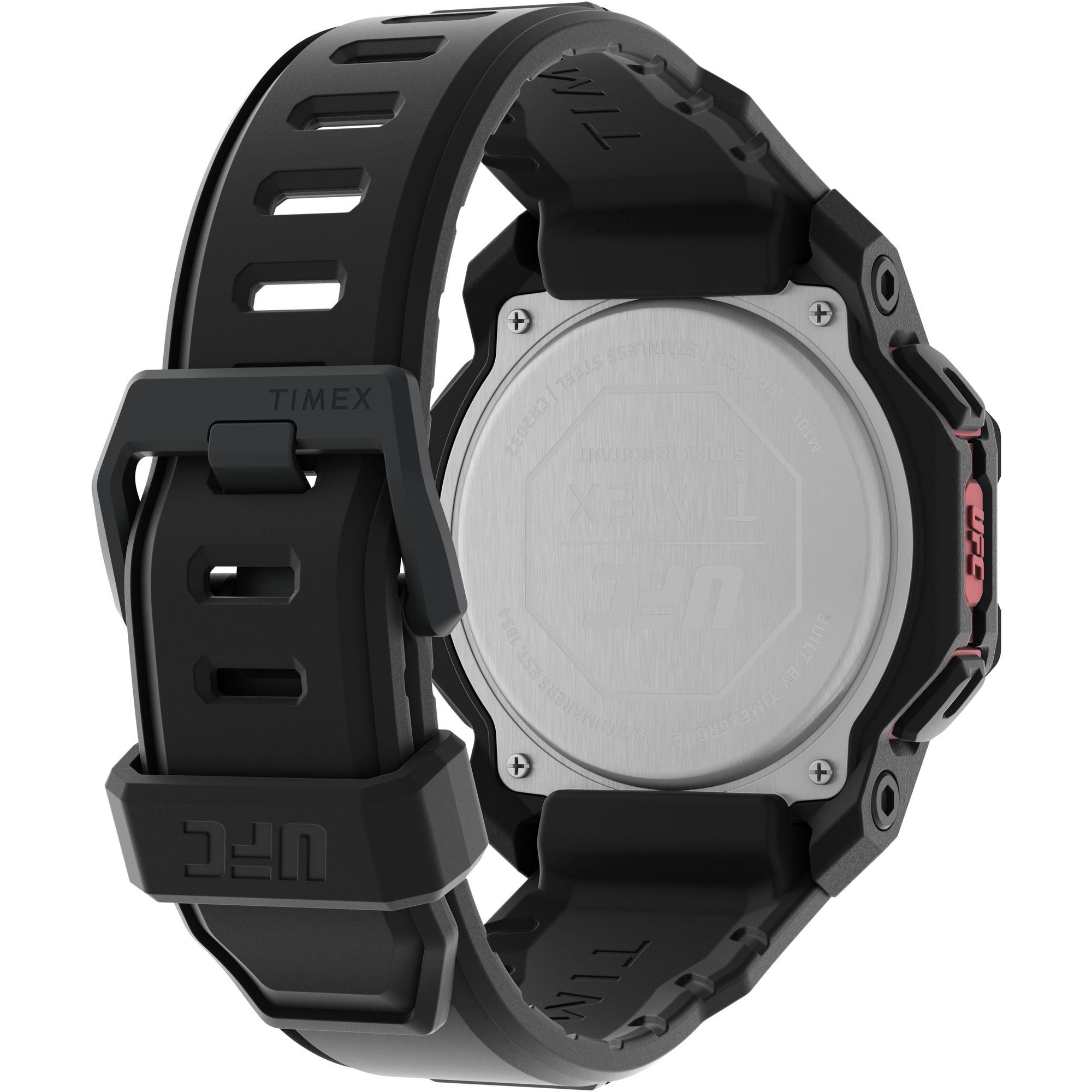 Timex UFC Octagonal 21mm Black Dial Digital Men Watch - TW2V88100X6 Watch Timex