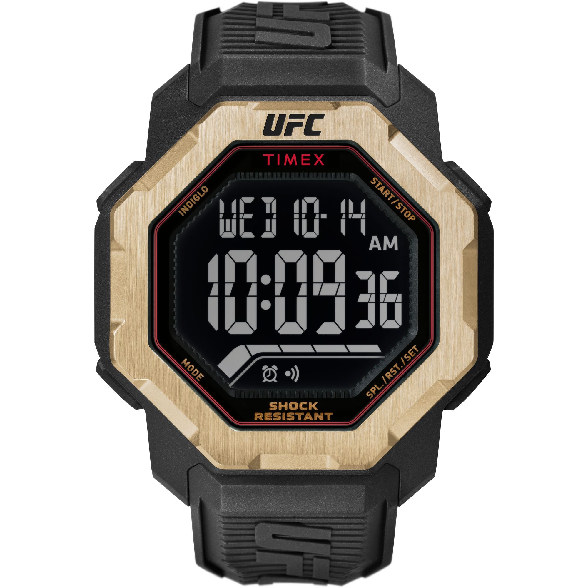 Timex UFC Octagonal 21mm Black Dial Digital Men Watch - TW2V89000X6 Watch Timex
