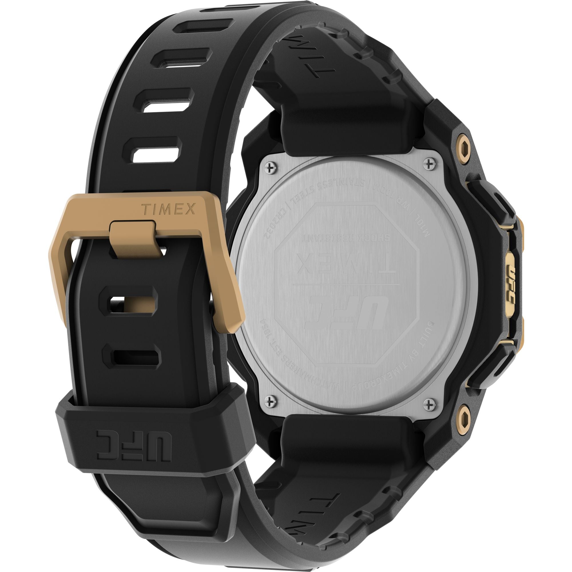Timex UFC Octagonal 21mm Black Dial Digital Men Watch - TW2V89000X6