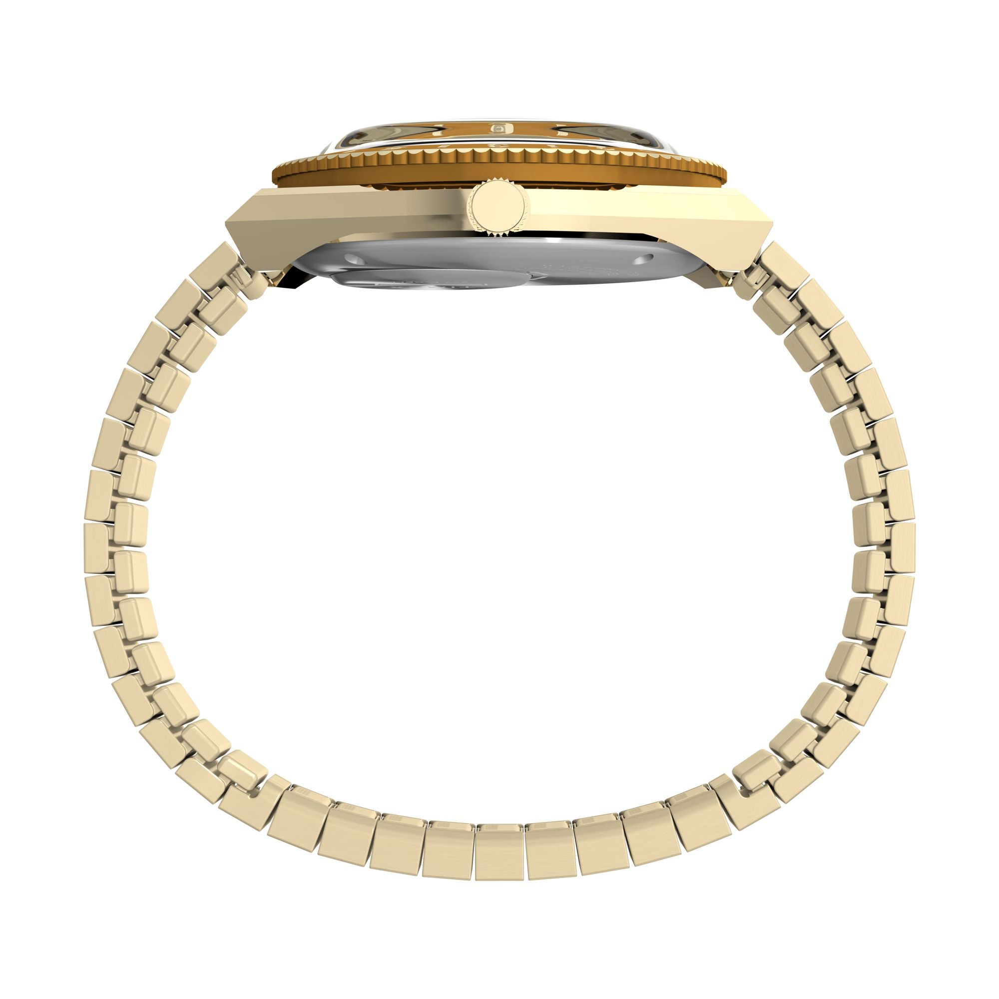 Q Timex Brown Round Dial Quartz Analog Women Watch