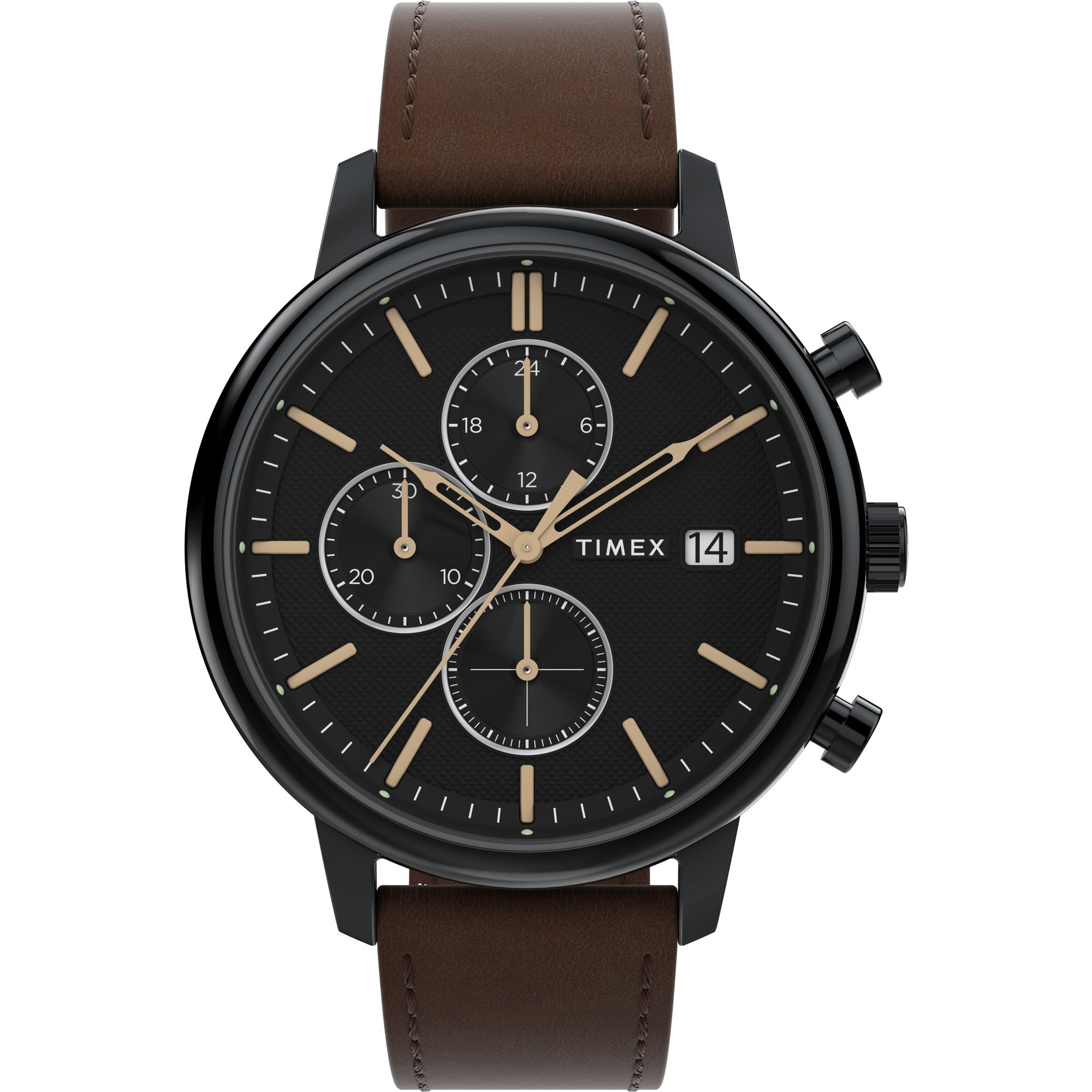Timex Chicago Round 21mm Black Dial Analog Men Watch - TW2W13200UJ