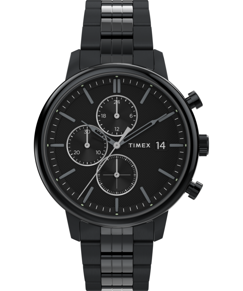 Timex Chicago Round 21mm Black Dial Analog Men Watch - TW2W13400UJ Watch Timex