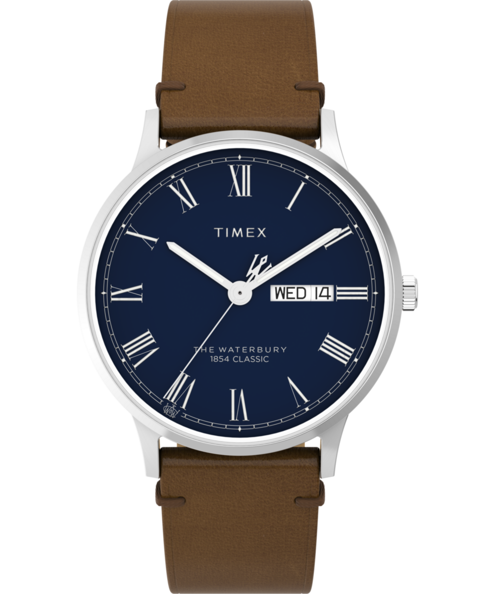 Timex Waterbury Round 21mm Blue Dial Analog Men Watch - TW2W14900UJ Watch Timex
