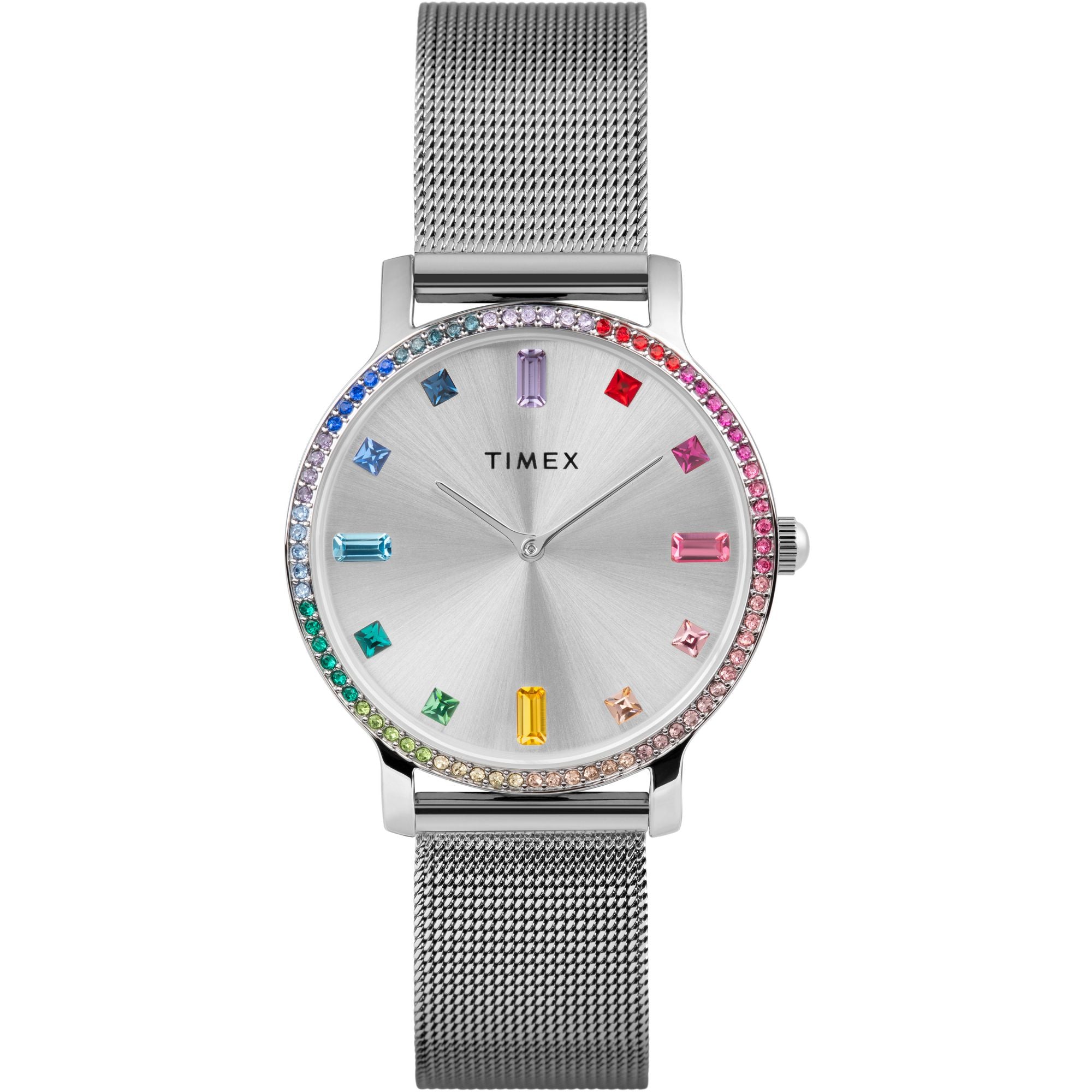 Timex Transcend Round 21mm Silver Dial Analog Women Watch