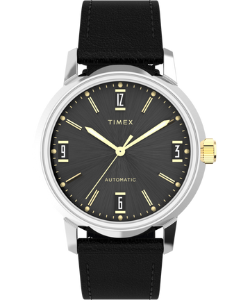 Timex Marlin Round 21mm Black Dial Mechanical Automatic Men Watch - TW2W33900U9 Watch Timex