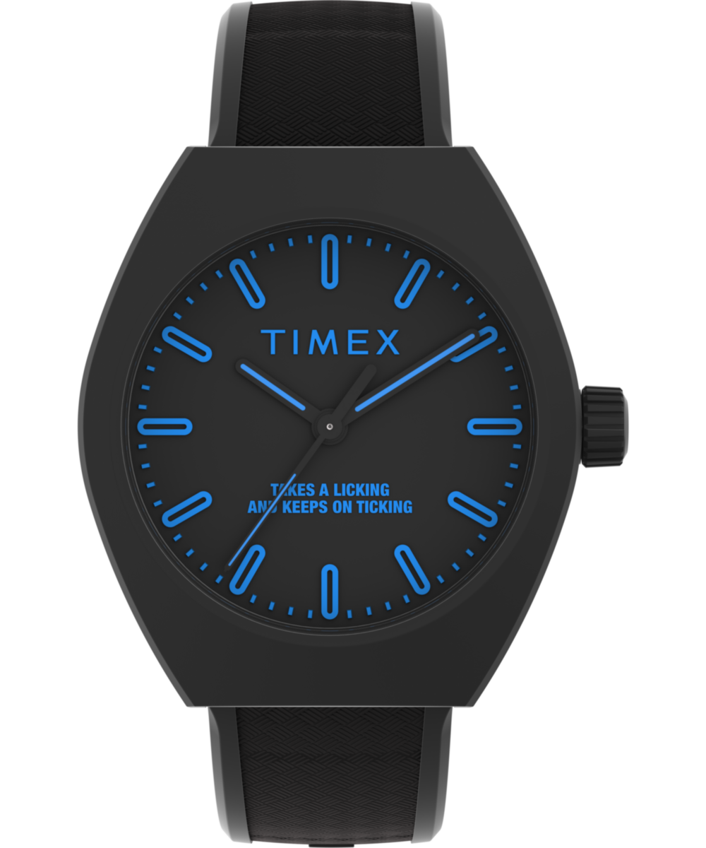 Timex Trend Tonneau 40mm Black Dial Analog Unisex Watch - TW2W42300UJ Watch Timex