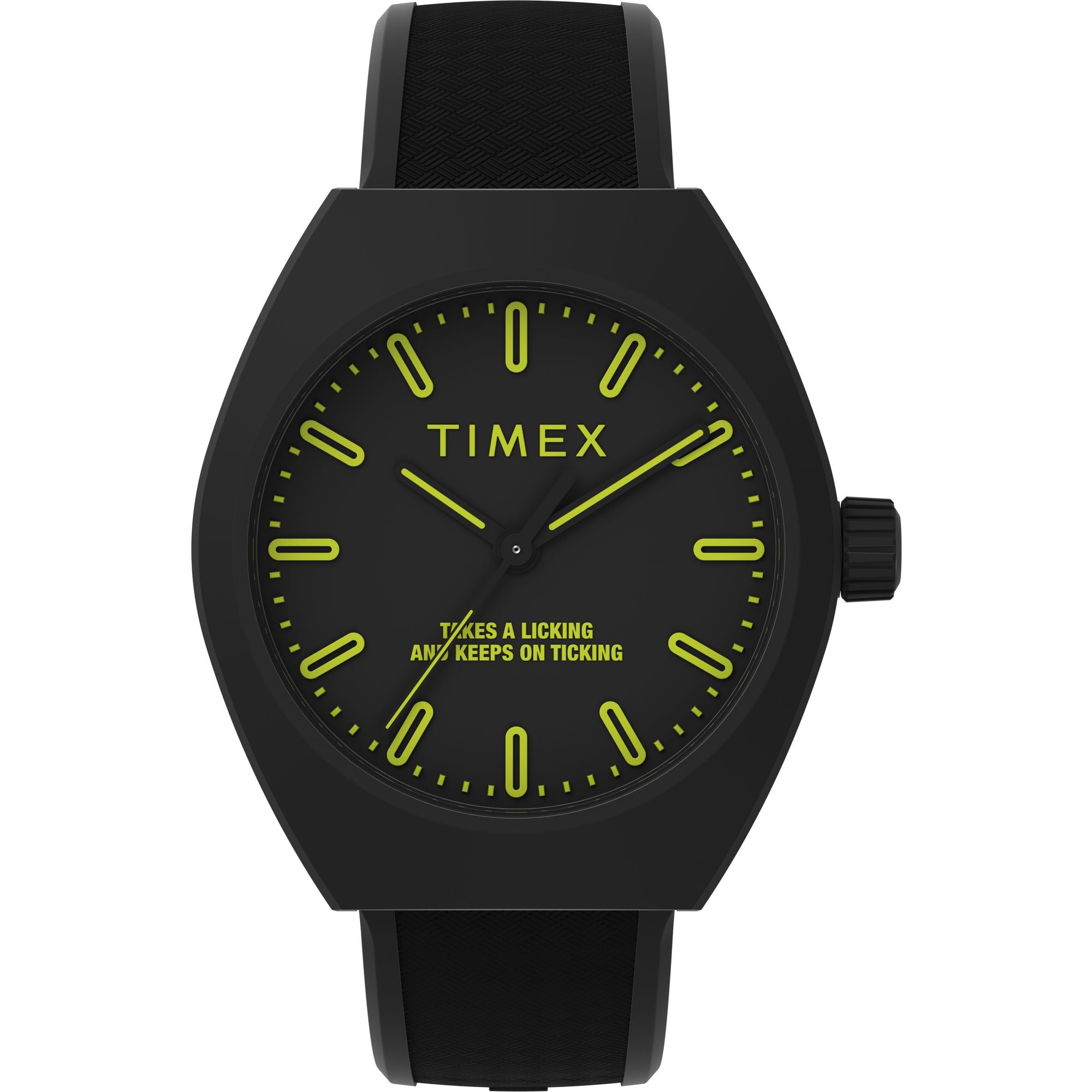 Timex Trend Tonneau 21mm Black Dial Analog Unisex Watch - TW2W42400UJ