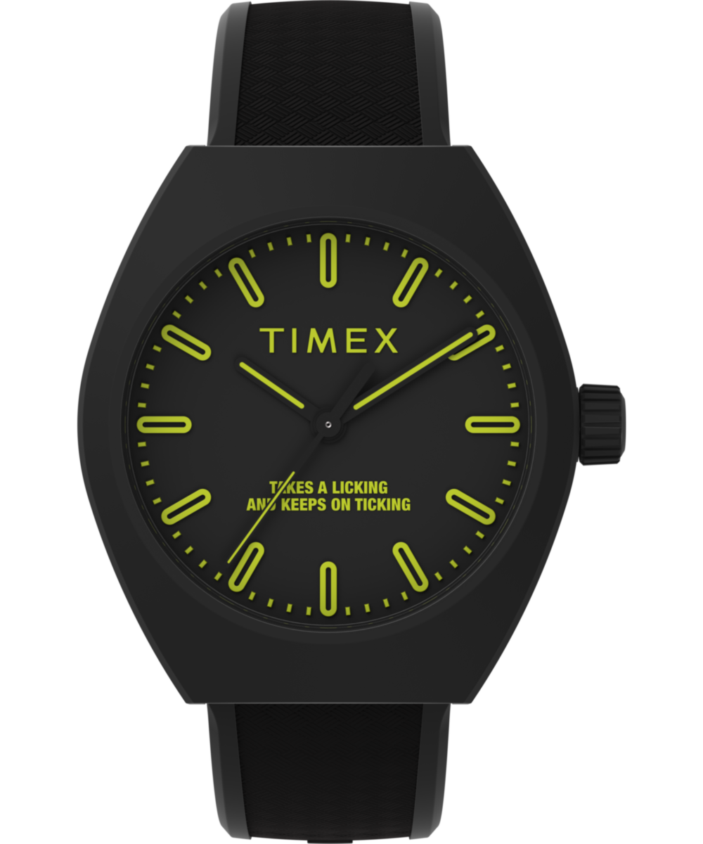 Timex Trend Tonneau 21mm Black Dial Analog Unisex Watch - TW2W42400UJ Watch Timex