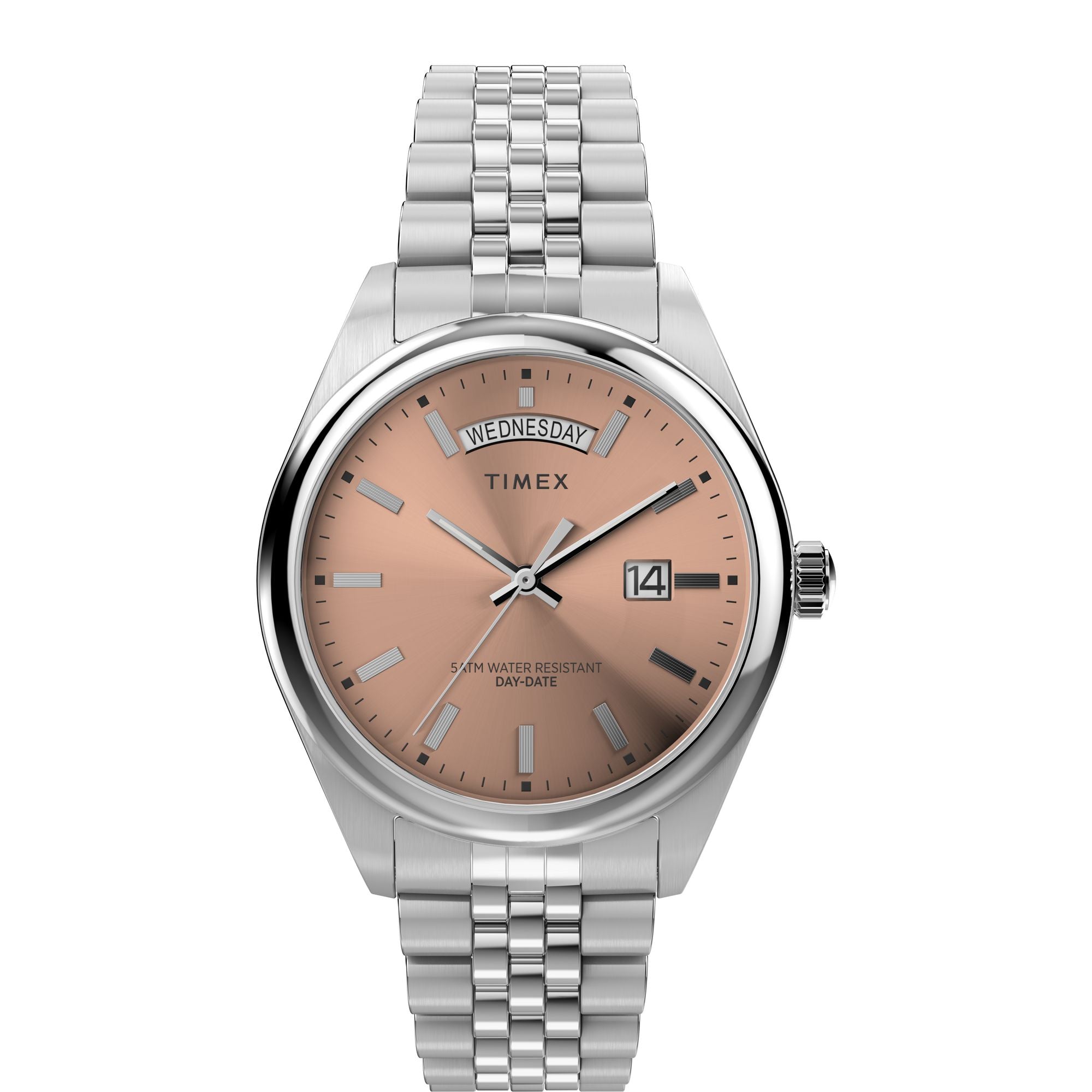 Timex Legacy Round 21mm Pink Dial Analog Men Watch - TW2W42700UJ