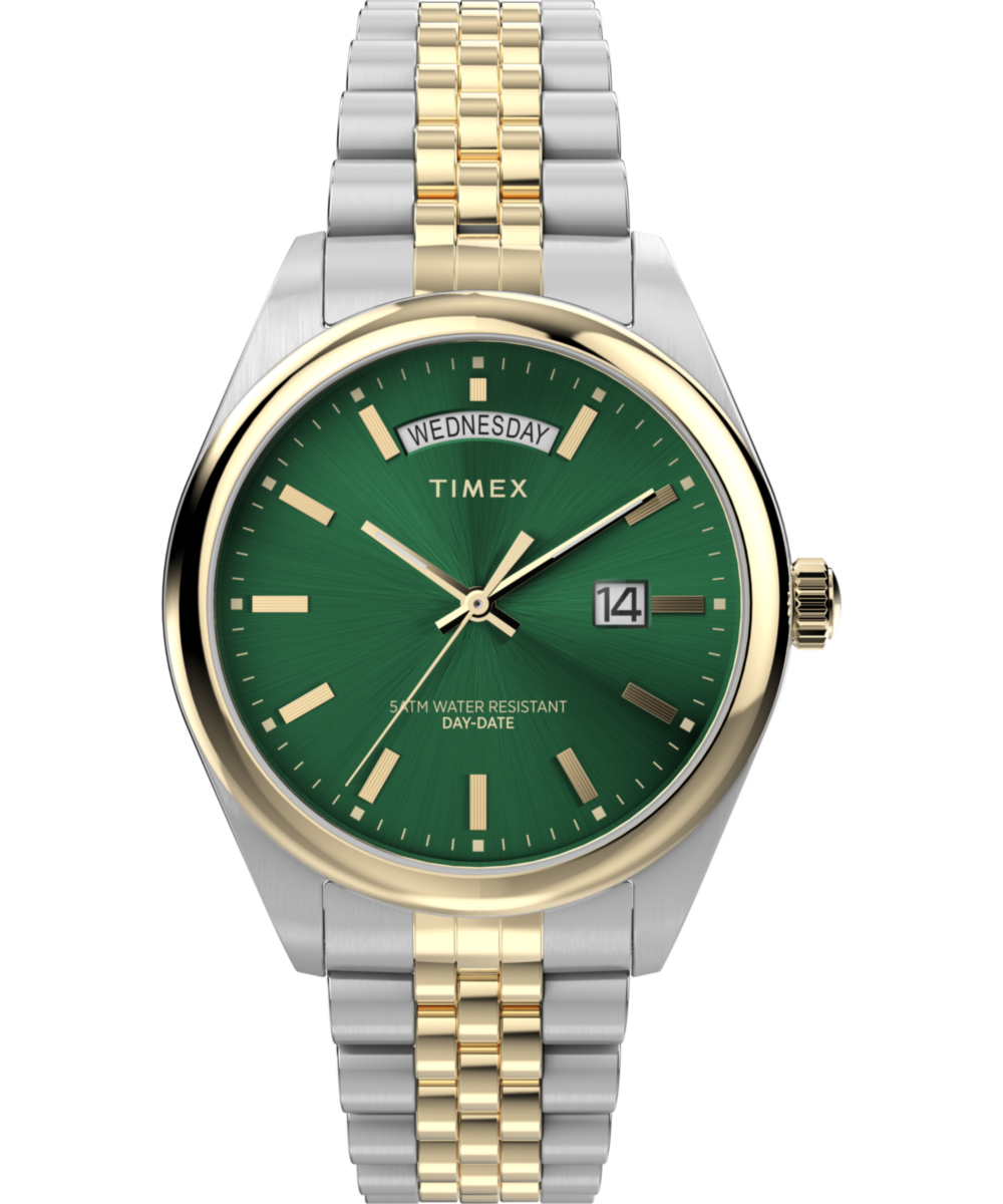 Timex Legacy Round 41mm Green Dial Analog Men Watch - TW2W42800UJ