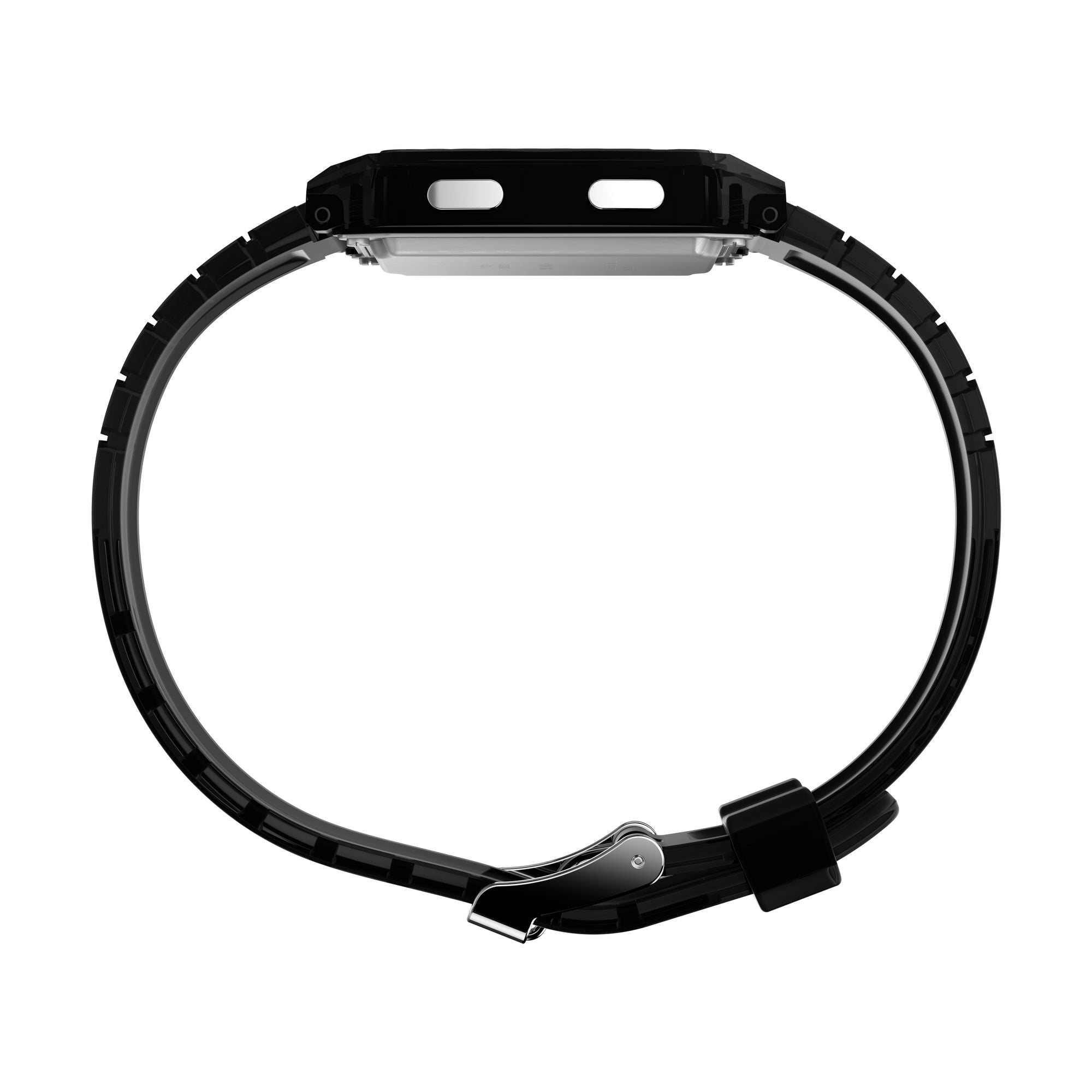 Q Timex Grey Rectangle Dial Quartz Digital Unisex Watch Watch Timex