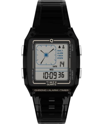 Timex Rectangle 21mm Grey Dial Digital Unisex Watch - TW2W45000UJ Watch Timex