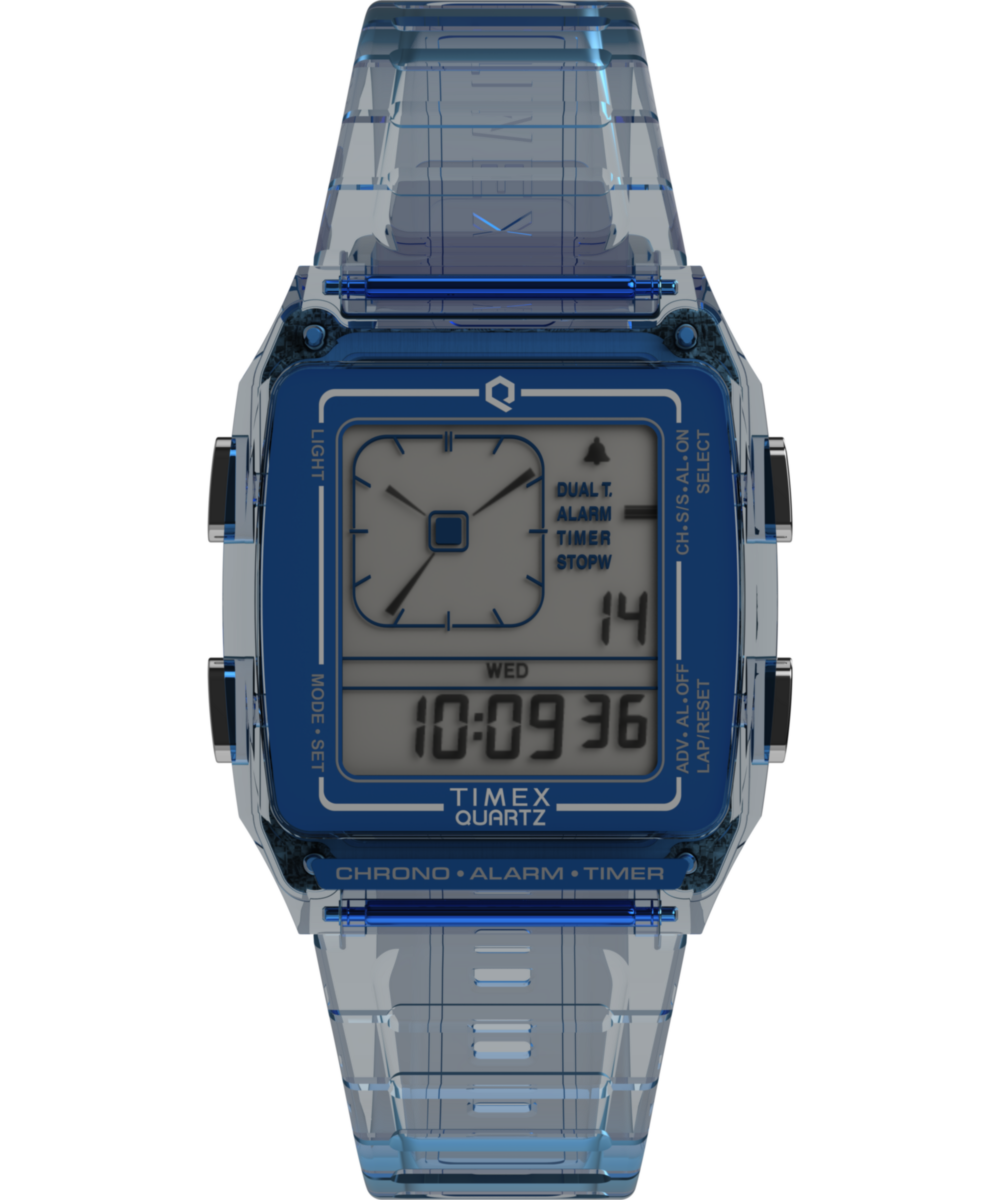 Timex Rectangle 35mm Grey Dial Digital Unisex Watch - TW2W45100UJ Watch Timex