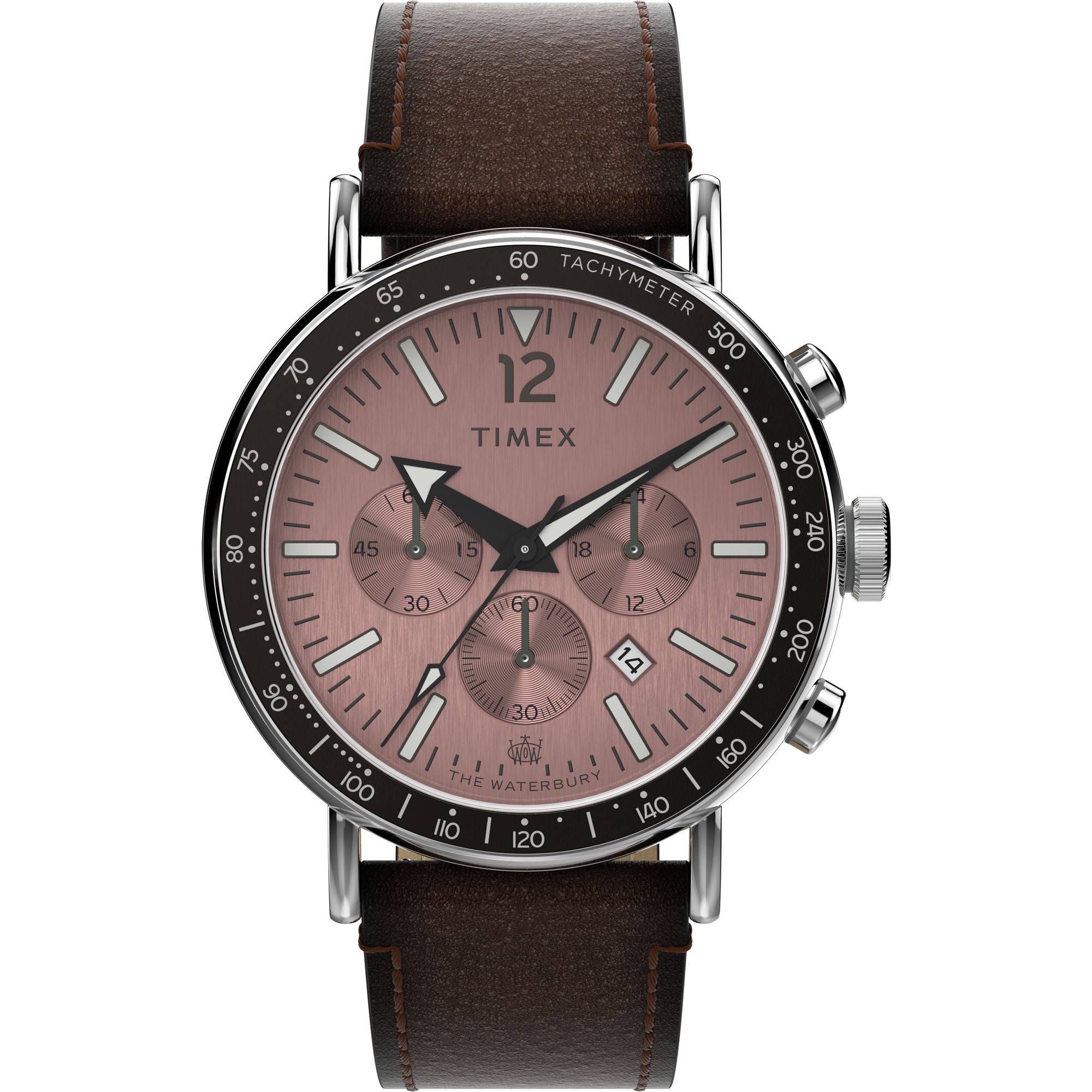 Timex Waterbury Round 21mm Rose Gold Dial Analog Men Watch - TW2W47300UJ Watch Timex